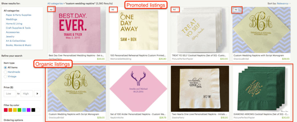 Etsy Search